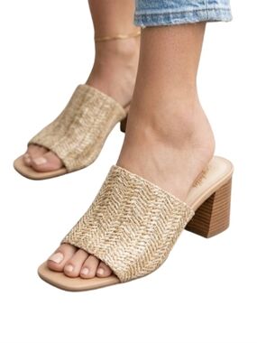 SEYCHELLES Adapt Stacked Block Heel Slide Sandal